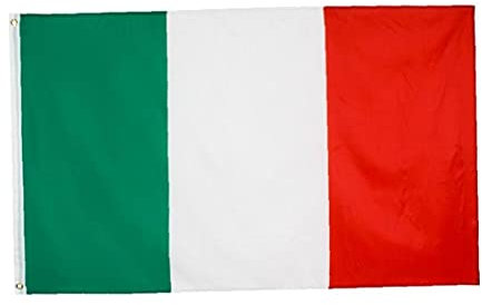 TOSSPER Drapeau Italien Drapeaux Européens Italie 90 * 150cm Vert Drapeau Rouge pour Décoration