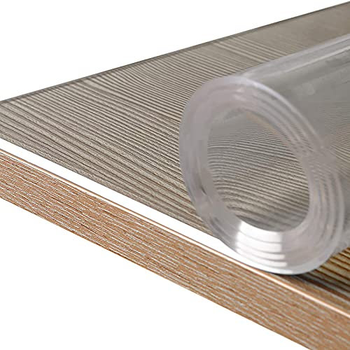 Wddwymll Rechteckig Transparente PVC Tischdecke,3mm Tischschutz Folie,Tischdecke Transparente Geruchlos,für Küche Couchtisch und Garten