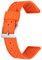 Kai Tian Hochwertiges Armband 20mm Dauerhaft Gummi Silikon Uhrenarmband für Männer und Frauen Orange