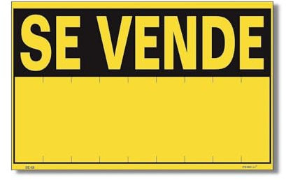 PRIME JJ IF-108XXL - Señal PVC Se vende 45x70 cm