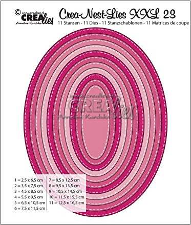 Crealies Crea-Nest-Lies XXL Stanzschablone no.23 Oval