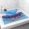 Sicherheits Duschmatte rutschfest für Kinder, 60 x 60cm, Weich Komfort Badematte mit Ablauflöchern, PVC-Luffa Massage Duschmatten für Nassbereiche, Schnell trocknend