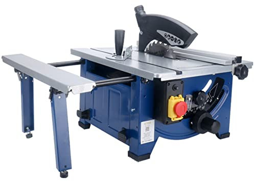 Scie À Table Compacte, Lame Ø200/210Mm, Scie Circulaire Sur Table 1800W, Hauteur De Coupe 45Mm, Extension De Table, 220V- 240V, 5000R/Min, Outil De Coupe À Bois