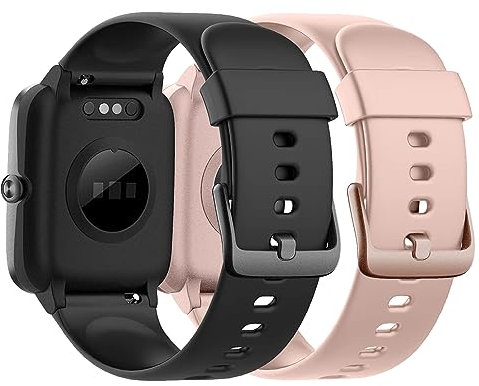 Harikiri Bracelet Compatible avec Veryfitpro ID205L,19mm Bracelet Montre Connectée pour Yamay fitness,GRV,Willful,Popglory,Blackview,UMIDIGI,ID205S ID205G ID215G ID216 SW020 SW023 WF021 WF025 Uwatch3