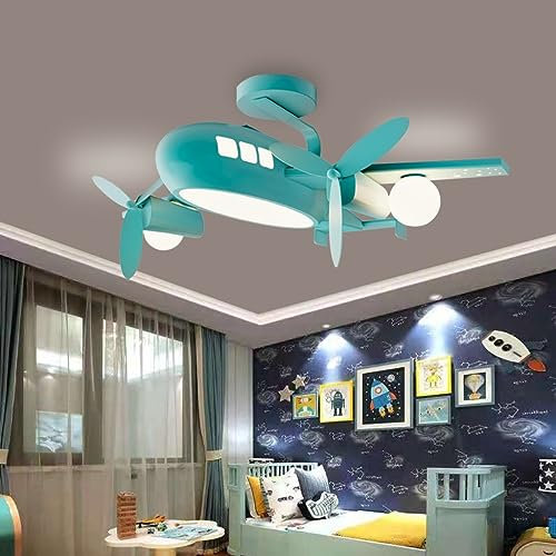 DHGIE LED LED Lampen Deckenlampen Deckenlampe Für Kinder Flugzeugdesign Kinderlampe Deckenleuchte Dimmbar Mit Fernbedienung Lampe Für Schlafzimmer Wohnzimmer Kinderzimmer 48W 95CM 3000-6000K