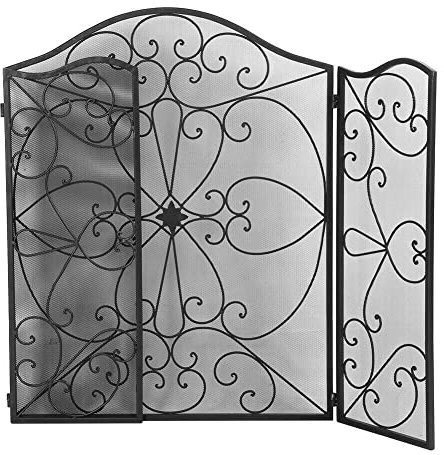 Pantallas para Chimenea Pantalla para Chimenea Pantalla para Chimenea Decorativa Retro Cubierta de Malla para Chimenea Pantalla para Chimenea Forjada Independiente Pantallas para Chimenea Planas