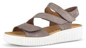 Gabor Damen Riemchensandalen, Frauen Sandalen,Sommerschuhe,Freizeitschuhe,offene Schuhe,Strandschuhe,Sandaletten,bequem,Fango,42 EU / 8 UK