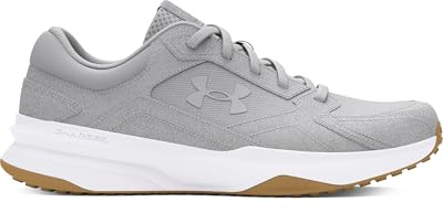 Under Armour Edge Suede Trainers Mens, Halo Gray White Halo Gray, 43 EU