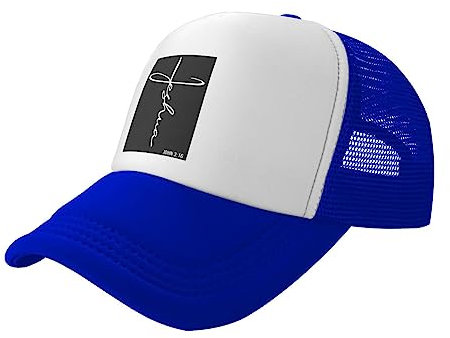 FWJZDSP Baseballmütze mit Jesus-Kreuz, Gott, christlichem Glauben, für Männer, verstellbare Papa-Mütze, Geschenk für Männer/Frauen, Trucker-Kappe, Schwarz
