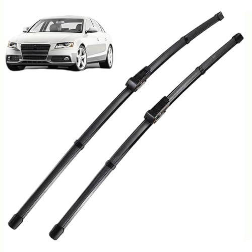 Nsnqb Auto Vorne Scheibenwischer für Audi A4 B8 B9 Allroad 2008–2023, 24+20, Vornescheibenwischer Wischerblatt und Wischerarm Vorne, Scheibenwischer Wischblattersatz Set
