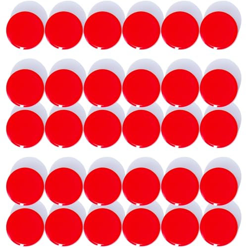 DUJEQM Magnete für Magnettafel Magnete Stark Kühlschrankmagnete Kühlschrank Magnete Mini Magnete Klein Whiteboard Magnete Bunt Rund Magneten Starker Halt Magnet für Pinnwand Kühlschrank (30 Stück,Rot)