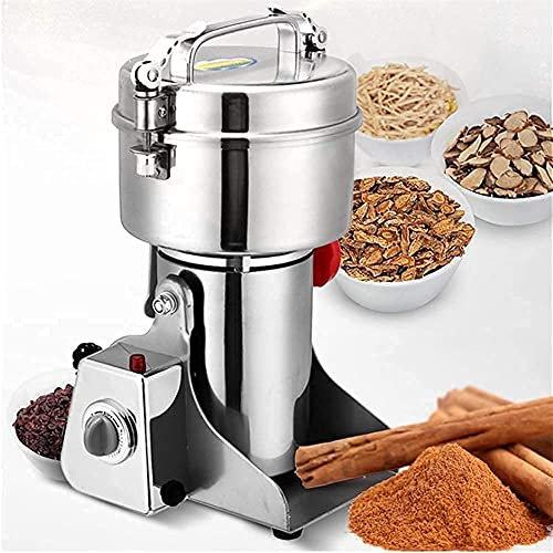 sjdoPulse Trituradora De Granos, Molino De Granos Eléctrico, Molinillo Doméstico, Máquina De Molienda Eléctrica, Molinillo De Cocina para Especias, Cereales, Pimienta, Café En Polvo