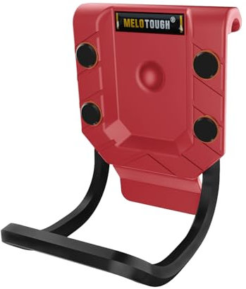 MELOTOUGH Porte-marteau pour ceinture à outils, étui pour marteau, boucle de marteau, support de ceinture pour marteau – Convient pour ceinture jusqu'à 6,9 cm (rouge)