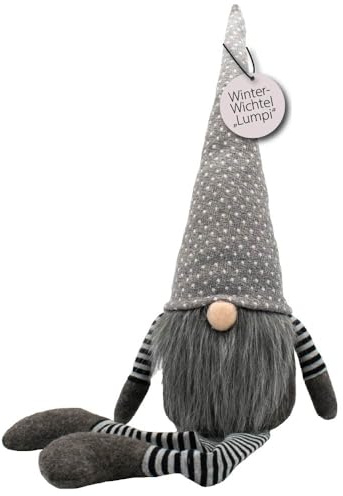 kda Winter Wichtel Lumpi grau - Geschenk Weihnachten Deko Hygge Wichtelliebe Wichtelzauber Familie
