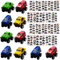 LTHOENG Monster Truck Geburtstag Deko,Mitgebsel Kindergeburtstag,10 Monster Truck 20 Tattoos für Kinder, Geburtstag Party Halloween Adventskalender Deko,Give Aways Gastgeschenk