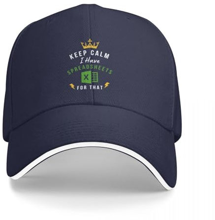 OOAXBEED Basecap Baseball Kappe Halten Sie Ruhe ICH Haben EINE Tabelle Für, DASS-Lustige Buchhaltung Kappe Baseball Kappe Snapback Kappe männer hüte Frauen