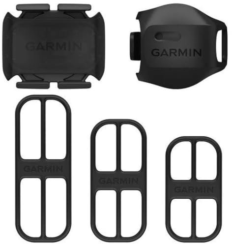 Garmin - Bundel sensore di cadenza pedalata e sensore di velocità alla ruota, Bluetooth e ANT+