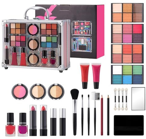 Makeup Kit, Makeup Kit for Women, Matte Makeup Set, Long Lasting Waterproof, Waterproof and Long Lasting Makeup Kit for Women with Mascara, Lipstick and Eyeshadow