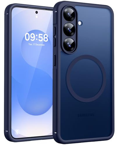 TOCOL für Samsung Galaxy S25 Hülle für Magsafe, Schutz in Militärqualität, Stoßfest Kratzfest Magnetisch Handyhülle Galaxy S25 5G Case, Blau