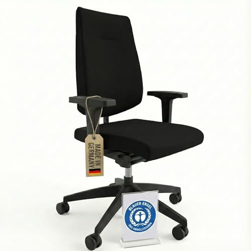 Sedus Black Dot bd-103, Bürostuhl, Vollpolster, hohe Rückenlehne, Fix & Fertig Edition, Schnelllieferprogramm (Komfort, Schwarz)