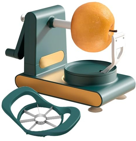Apfelschäler, Multi-Fruitschäler, Manuell Rotierender Küchenhelfer Obstentkerner Slicer Schäler, Obstschäler Maschine, Birnenschäler Apfelschäler Entkerner, für Birne Zitrusfrüchte Kartoffeln