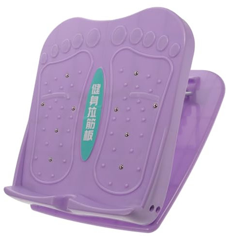 Sosoport 1stk Stretchbrett Schub Rad Hüfte Kniematte Zum Trainieren Gewichte Maschine Flexibles Sitzen Übung Fußstütze Stepper Trainierender Fußmassagegerät Gel Booster Violett Pp-material