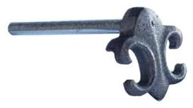 Grappe de fixation en fonte mod. GRALILY 3 X 10 X 3,5 H cm DS