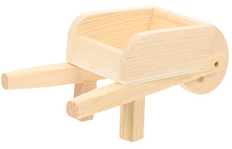 SUPVOX Mini Carriola in Legno Da Giardino Carriola Giocattolo Piccolo Decorazione Per Casa Regalo Per Collezionisti Artigianato Realistico e Vivido