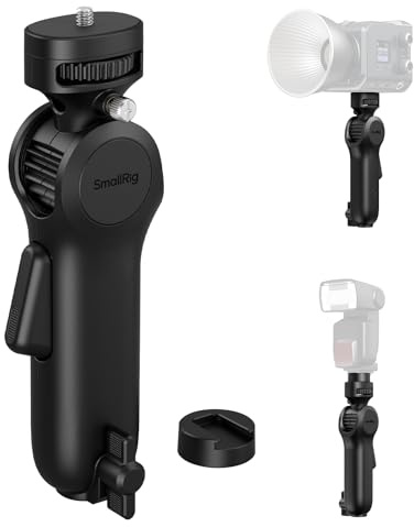 SMALLRIG Quick Release Light Stand Adapter, 6.6lb Load Capacity, 360° Pan Rotation, 3kg Tragfähigkeit, für COB-Videoleuchte/Kamera/Handy-Clips, für Kamera-Blitz - 5181