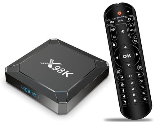 LEFFOT Android 13.0 TV Box 2025, X98K 4K Ultra HD Smart TV Box Android, 2GB RAM + 16GB ROM, Support HDR10+, 2.4G & 5G Dual-band WiFi 6, 100M Ethernet, BT 5.0, RK3528A Quad Core ARM Cortex A53