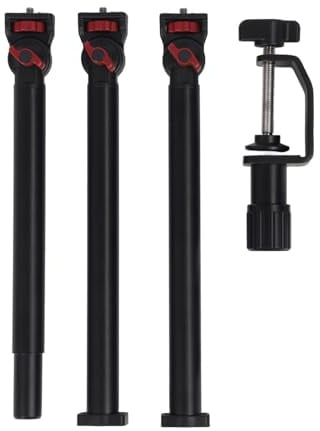 Pilipane Artikulierende Arm Overhead -Kamera -Halterung Schreibtisch Verstellbar abnehmbar abnehmbar 360 ° Rotatable Kugel Kopf C -Klemme Aluminiumlegierung DREI Abschnitt Abnehmbare