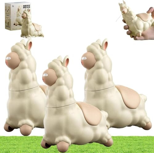 Explcior Spuckendes Lama-Wasserspielzeug, Interaktiver Alpaka -Wasserpistolen, Auslaufsicherer Parodie-Wassersprinkler, Kinderpoolspielzeug Mit Interaktivem Wasserspaß (3PCS)