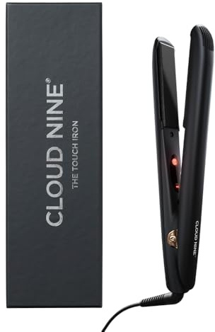 CLOUD NINE The Touch Iron - Piastra per capelli Gold Edition | Regolazione della temperatura variabile con tecnologia a riscaldamento rapido touch in ceramica Spring Flex Styling | Perfetto per