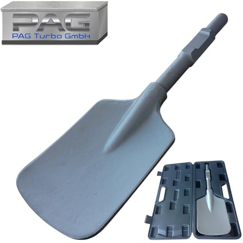 PAG Turbo GmbH® - SDS HEX Schaufelmeißel 140 x 440mm Sechskant-Aufnahme 30 mm HEX Asphaltmeißel für Abbruchhammer Asphalt & Erdreich