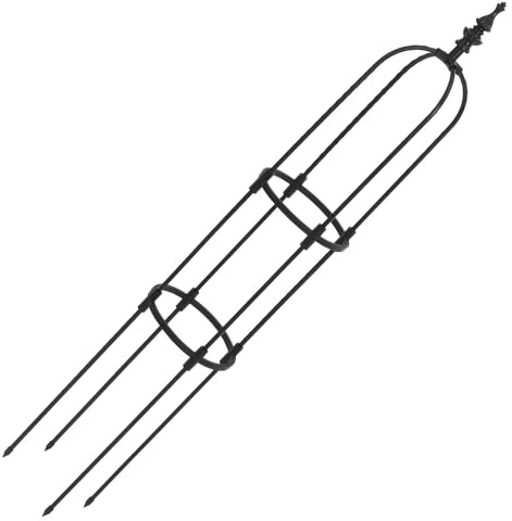 Kletterreben Spalier 8mm mit Halterung, Edelstahl und Pp, Schwarz