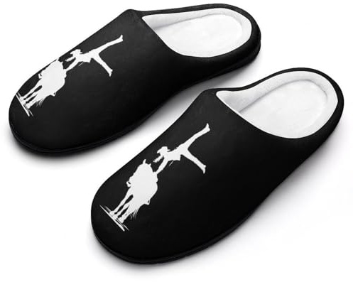 Equestrian Vaulting Horse Men's House Slippers Indoor Slip On Shoes Outdoor Warm Slipper Comfy