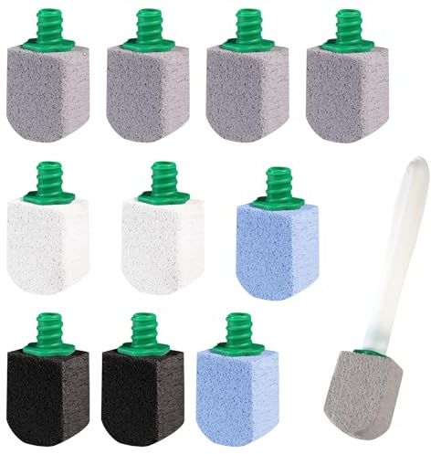 Limpiador de Inodoros de Piedra Pómez, 10 Unidades Inodoro de Piedra Pómez con 1 Asa, Piedra Pómez para Inodoros para Inodoros, Baños, Cocinas, Lavabos,Limpieza Eficaz,para Eliminar Manchas Difíciles