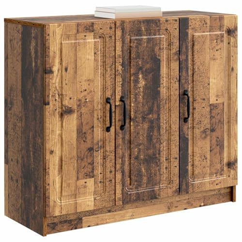 vidaXL Sideboard Altholz 89 x 34,5 x 77 cm Holzwerkstoff, Moderner Wohnzimmerstauraum, eleganter rechteckiger Sideboard, funktionales Möbelstück, schickes Design