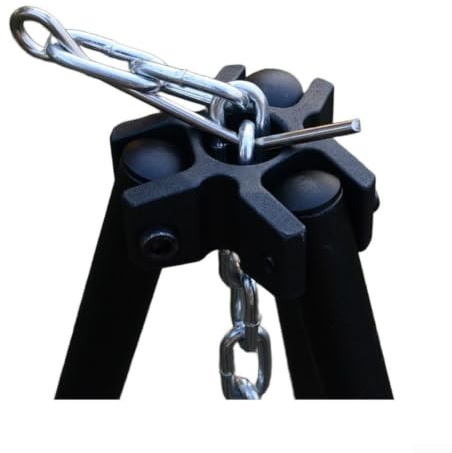 CashMuch Adjustable Camping Tripod Stand for Dutch Oven Cooking & Lantern Hanging - Lightweight Aluminium 124cm Height