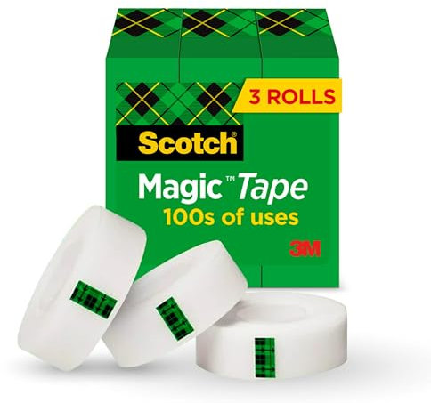 Scotch Magic Tape 3/10,2 x 2.540 cm 3 Rolls durchsichtig