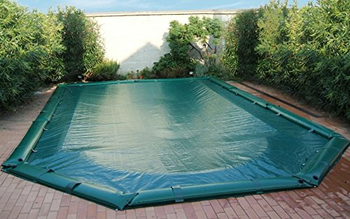 Cpa Piscine - Copertura Invernale Completa Di Sacche Per Piscine 10X5 Con Scala Romana Dim. 12