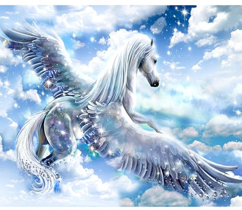 murando - Vlies Fototapete Pegasus 300x210 cm - Foto Tapete Schlafzimmer Wohnzimmer Moderne Vliestapete XXL Wandtapete Motivtapeten Bildtapete 3d Effekt Wand Dekoration - Fantasie g-C-0068-a-b