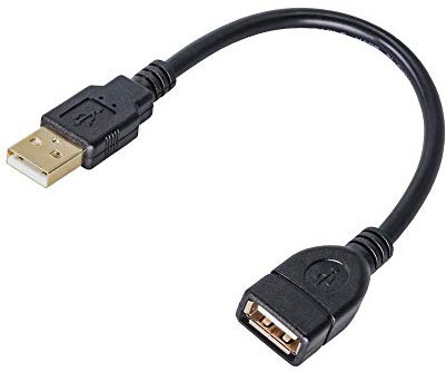 AKYGA AK-USB-23 Câble d'extension USB A femelle vers A mâle 2.0 15 cm