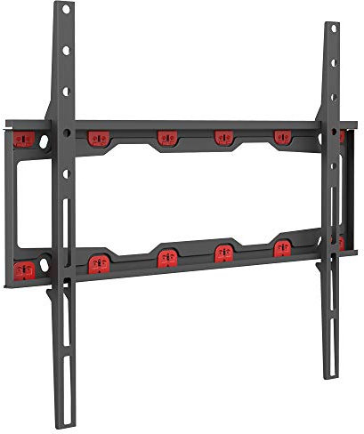 Barkan Soporte TV de Pared Fijo para Pantallas de 13-65 Pulgadas, para Paneles de Yeso, sin Taladro, Peso máximo 36Kg, Bloqueo automático Patentado, para LED OLED LCD, hasta VESA 400x400