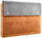 Moko Laptop Tasche Kompatibel mit 14-Zoll MacBook Pro M4/3/2/1 Pro/Max (2024-2021), 13 Zoll iPad ProM4, Air M3 2025, iPadPro 12.9, Surface Laptop 1/2/3, PU & Filz Laptophülle, Grau&Braun