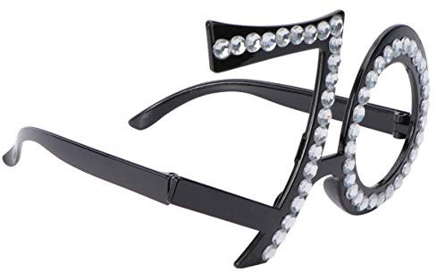 1stk Gläser Quay Sonnenbrillen Für Damen Geburtstagskostümbrille Lustige Brille Partynummer Brille Urlaubsparty-foto-requisite Neujahrs-sonnenbrille Fräulein Erröten Erdfarben