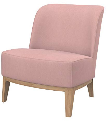 Soferia Sesselschoner Kompatibel Mit Stockholm Sessel Sesselbezug Sesselüberzug Sesselhusse Cover Einfache Reinigung Allergiefrei Wasserabweisend Majestic Velvet Rosa