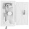 Weikeya Box Doccia Esterno per Superiore in Acciaio Inossidabile + ABS 267 x 157 107 mm Caravan Barche Marine