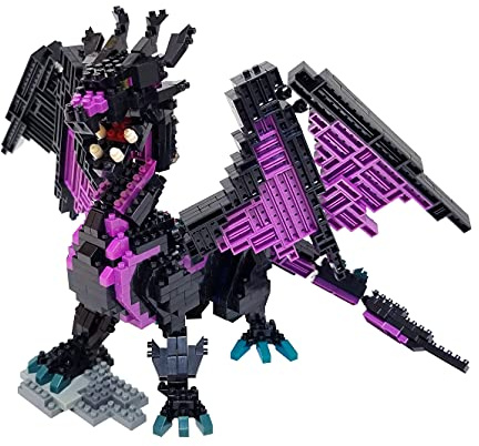 nanoblock BANDAI Drache - Deluxe Edition - Mini-Bausteinfigur, Pixelart - 960 Teile - NBC032