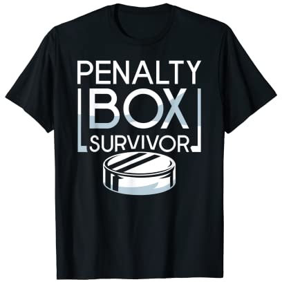 Eishockey Strafbank Eishockeyspieler Team Penalty Box T-Shirt